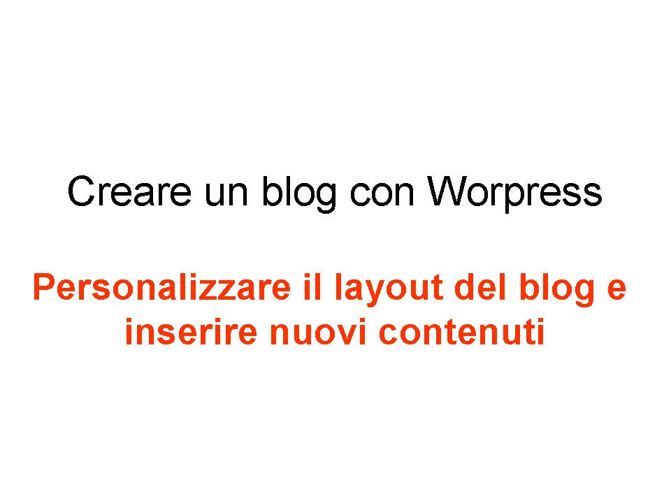 Creating a Wordpress Blog (5/6)
